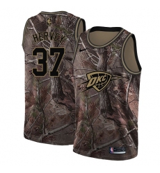 Youth Nike Oklahoma City Thunder #37 Kevin Hervey Swingman Camo Realtree Collection NBA Jersey