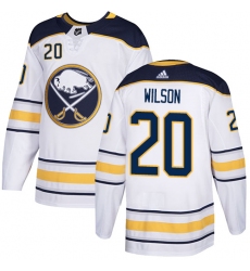 Youth Adidas Buffalo Sabres #20 Scott Wilson Authentic White Away NHL Jersey