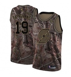 Women's Nike Portland Trail Blazers #19 Georgios Papagiannis Swingman Camo Realtree Collection NBA Jersey