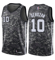 Women's Nike San Antonio Spurs #10 DeMar DeRozan Swingman Camo NBA Jersey - City Edition
