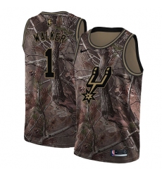 Men's Nike San Antonio Spurs #1 Lonnie Walker Swingman Camo Realtree Collection NBA Jersey