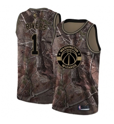 Women's Nike Washington Wizards #1 Austin Rivers Swingman Camo Realtree Collection NBA Jersey
