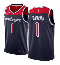Women's Nike Washington Wizards #1 Austin Rivers Swingman Navy Blue NBA Jersey Statement Edition