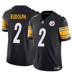 Men's Pittsburgh Steelers #2 Mason Rudolph Black 2025 F.U.S.E. Vapor Untouchable Limited Football Stitched Jersey