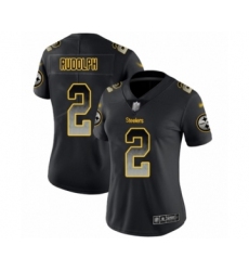 Women's Pittsburgh Steelers #2 Mason Rudolph Limited Black Smoke Fashion Football Jersey