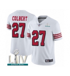 Men's San Francisco 49ers #27 Adrian Colbert Limited White Rush Vapor Untouchable Super Bowl LIV Bound Football Jersey