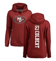 NFL Women's Nike San Francisco 49ers #27 Adrian Colbert Red Backer Pullover Hoodie