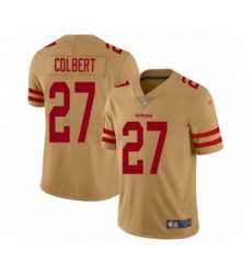 Youth San Francisco 49ers #27 Adrian Colbert Limited Gold Inverted Legend Football Jersey