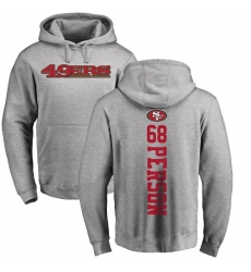 NFL Nike San Francisco 49ers #68 Mike Person Ash Backer Pullover Hoodie