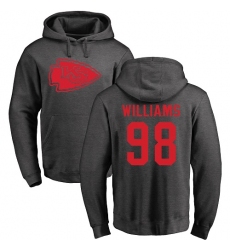 NFL Nike Kansas City Chiefs #98 Xavier Williams Ash One Color Pullover Hoodieie