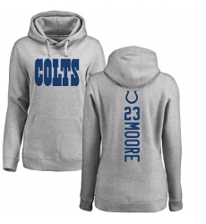 NFL Women's Nike Indianapolis Colts #23 Kenny Moore Ash Backer Pullover Hoodie