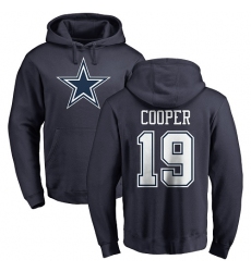 NFL Nike Dallas Cowboys #19 Amari Cooper Navy Blue Name & Number Logo Pullover Hoodie