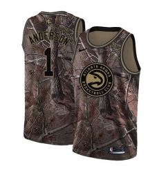 Youth Nike Atlanta Hawks #1 Justin Anderson Swingman Camo Realtree Collection NBA Jersey