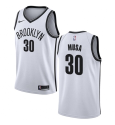 Youth Nike Brooklyn Nets #30 Dzanan Musa Swingman White NBA Jersey - Association Edition