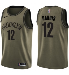 Men's Nike Brooklyn Nets #12 Joe Harris Swingman Green Salute to Service NBA Jersey