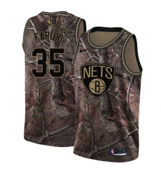 Youth Nike Brooklyn Nets #35 Kenneth Faried Swingman Camo Realtree Collection NBA Jersey