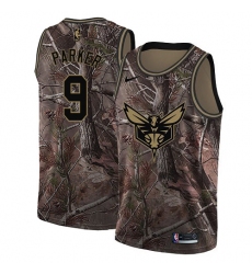 Women's Nike Charlotte Hornets #9 Tony Parker Swingman Camo Realtree Collection NBA Jersey