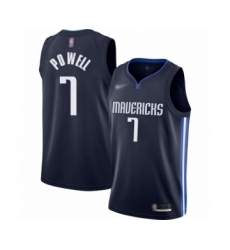 Women's Dallas Mavericks #7 Dwight Powell Swingman Navy Finished Basketball Jersey - Statement Edition