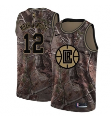 Men's Nike Los Angeles Clippers #12 Luc Mbah a Moute Swingman Camo Realtree Collection NBA Jersey