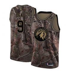 Women's Nike Minnesota Timberwolves #9 Luol Deng Swingman Camo Realtree Collection NBA Jersey