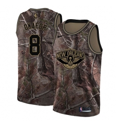 Men's Nike New Orleans Pelicans #8 Jahlil Okafor Swingman Camo Realtree Collection NBA Jersey