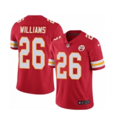 Youth Nike Kansas City Chiefs #26 Damien Williams Red Team Color Vapor Untouchable Limited Player NFL Jersey