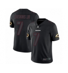 Men's Washington Redskins #7 Dwayne Haskins Limited Black Rush Impact Football Jersey
