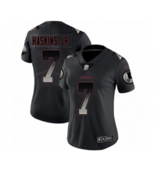 Women's Washington Redskins #7 Dwayne Haskins Limited Black Smoke Fashion Football Jersey