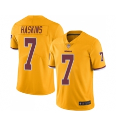 Youth Washington Redskins #7 Dwayne Haskins Limited Gold Rush Vapor Untouchable Football Jersey