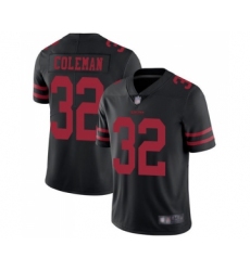 Youth San Francisco 49ers #32 Tevin Coleman Black Vapor Untouchable Limited Player Football Jersey