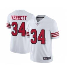 Youth San Francisco 49ers #34 Jason Verrett Limited White Rush Vapor Untouchable Football Jersey