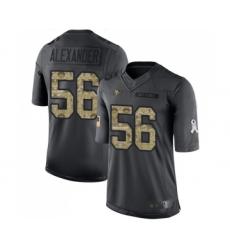 Men's San Francisco 49ers #56 Kwon Alexander Limited Black 2016 Salute to Service Football Jersey