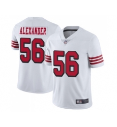 Men's San Francisco 49ers #56 Kwon Alexander Limited White Rush Vapor Untouchable Football Jersey