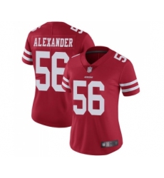 Women's San Francisco 49ers #56 Kwon Alexander Red Team Color Vapor Untouchable Limited Player Football Jersey