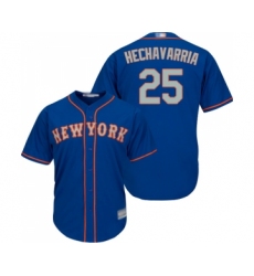Youth New York Mets #25 Adeiny Hechavarria Authentic Royal Blue Alternate Road Cool Base Baseball Jersey