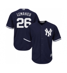 Youth New York Yankees #26 DJ LeMahieu Authentic Navy Blue Alternate Baseball Jersey