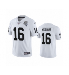 Men's Oakland Raiders #16 Tyrell Williams White 2020 Inaugural Season Vapor Limited Jersey