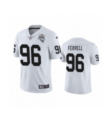 Youth Oakland Raiders #96 Clelin Ferrell White 2020 Inaugural Season Vapor Limited Jersey