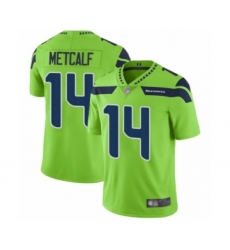 Youth Seattle Seahawks #14 D.K. Metcalf Limited Green Rush Vapor Untouchable Football Jersey