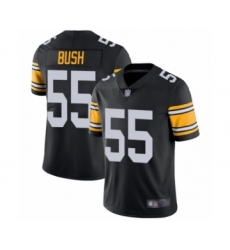 Men's Pittsburgh Steelers #55 Devin Bush Black Alternate Vapor Untouchable Limited Player Football Jersey