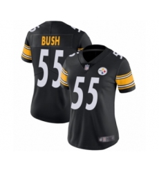 Women's Pittsburgh Steelers #55 Devin Bush Black Team Color Vapor Untouchable Limited Player Football Jersey