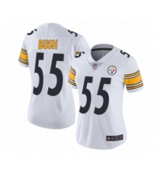 Women's Pittsburgh Steelers #55 Devin Bush White Vapor Untouchable Limited Player Football Jersey