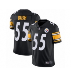 Youth Pittsburgh Steelers #55 Devin Bush Black Team Color Vapor Untouchable Limited Player Football Jersey