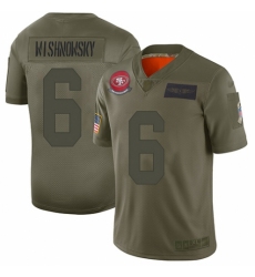 Men's San Francisco 49ers #6 Mitch Wishnowsky Limited Camo 2019 Salute to Service Football Jersey