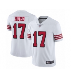 Men's San Francisco 49ers #17 Jalen Hurd Limited White Rush Vapor Untouchable Football Jersey