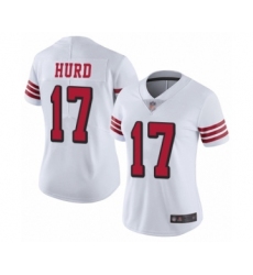 Women's San Francisco 49ers #17 Jalen Hurd Limited White Rush Vapor Untouchable Football Jersey
