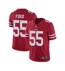 Men's San Francisco 49ers #55 Dee Ford Red Team Color Vapor Untouchable Limited Player Football Jersey