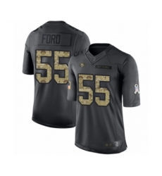 Youth San Francisco 49ers #55 Dee Ford Limited Black 2016 Salute to Service Football Jersey