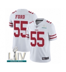 Youth San Francisco 49ers #55 Dee Ford White Vapor Untouchable Limited Player Super Bowl LIV Bound Football Jersey