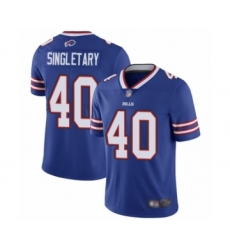 Men's Buffalo Bills #40 Devin Singletary Royal Blue Team Color Vapor Untouchable Limited Player Football Jersey